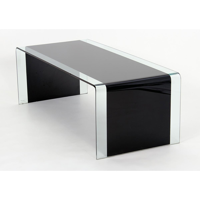 Angola Black Glass Top Coffee Table - Click Image to Close